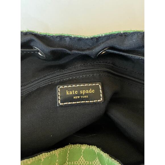 Kate Spade | Vintage Bucket Drawstring Bag Green Dot - Picture 5 of 10